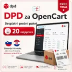 Besplatna proba DPD modula za OpenCart s 20 naljepnica